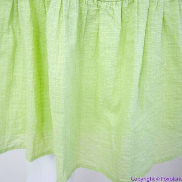 NEW Eloquii Lime Green Textured Cotton Easy‎ Day Dress, size 18 - Picture 13 of 16